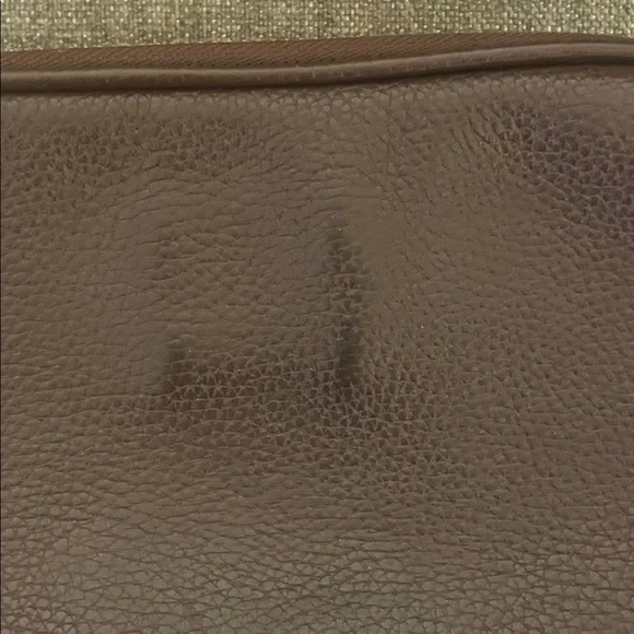 Coach Maple(dark brown) Sadie Pebbled Leather Crossbody with Gold Rivets - Picture 6 of 16